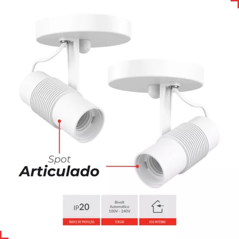 Spot De Sobrepor Basic Para 1 Lampada Branco Base E27 Avant -3-.png